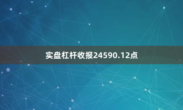 实盘杠杆收报24590.12点