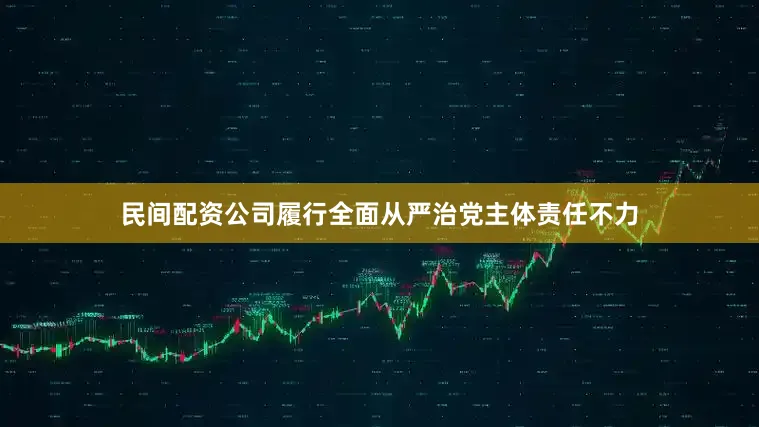 民间配资公司履行全面从严治党主体责任不力